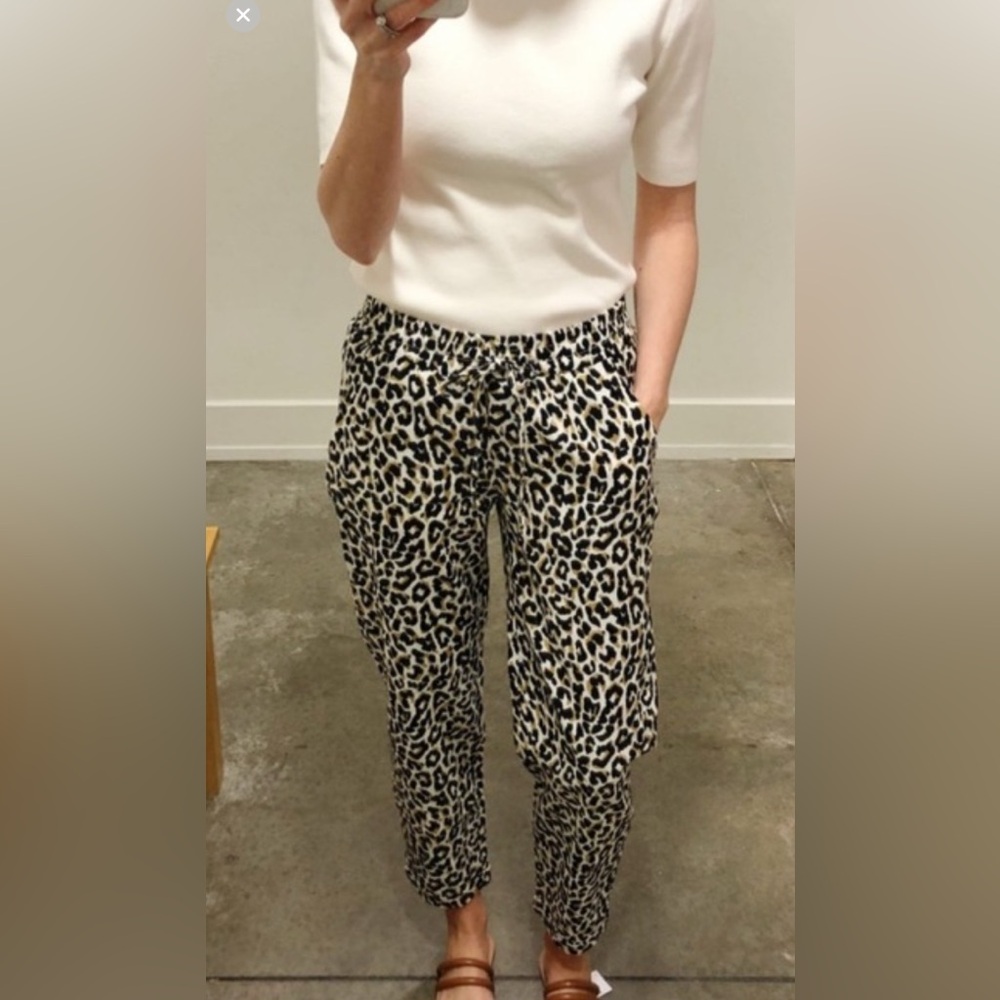 J.Crew cheetah joggers